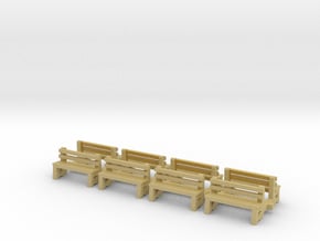 Bench N Scale Benches in Tan Fine Detail Plastic