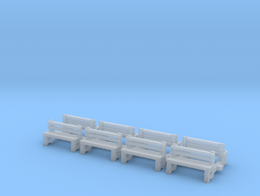 Bench N Scale Benches in Clear Ultra Fine Detail Plastic