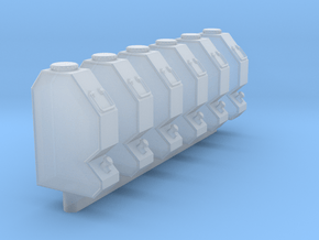 1/72 British tank water cans WW2 type B in Clear Ultra Fine Detail Plastic