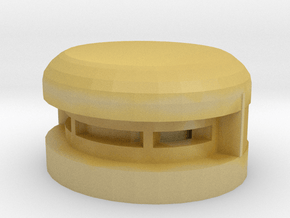 Single Pill Box in Tan Fine Detail Plastic