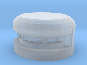 Single Pill Box in Clear Ultra Fine Detail Plastic