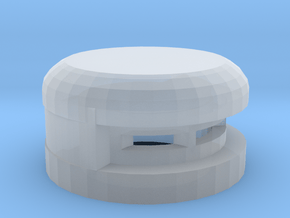 15 mm Round Bunker in Clear Ultra Fine Detail Plastic