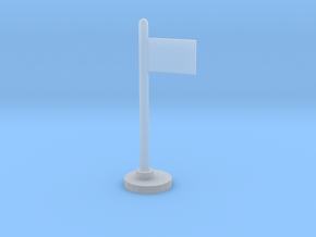 Flag Stand in Clear Ultra Fine Detail Plastic