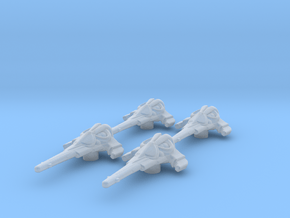Wraith Dart set: 1/270 scale in Clear Ultra Fine Detail Plastic