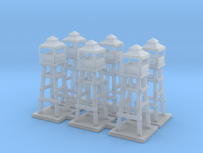 1/285 watch tower x6 in Clear Ultra Fine Detail Plastic