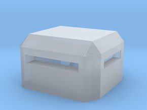 Square Bunker in Clear Ultra Fine Detail Plastic