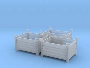 Stackable Container Type1 (3x) in Clear Ultra Fine Detail Plastic