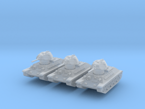 T-34-76 1940 fact. 183 mid (x3) 1/200 in Clear Ultra Fine Detail Plastic