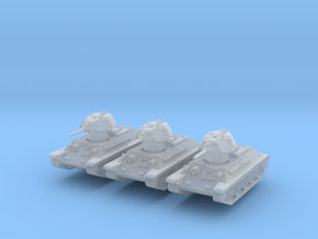 T-34-76 1940 fact. 183 mid (x3) 1/285 in Clear Ultra Fine Detail Plastic