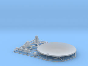 Satellite dish (60mm) in Clear Ultra Fine Detail Plastic