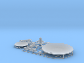Satellite dish (30+60mm) - combo in Clear Ultra Fine Detail Plastic