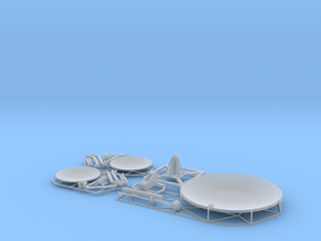 Satellite dish (30+60mm) - set in Clear Ultra Fine Detail Plastic