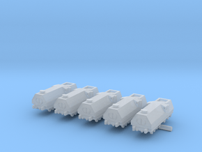 Armored Train x5 in Clear Ultra Fine Detail Plastic