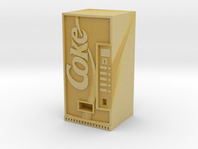 Coke Vending Machine in Tan Fine Detail Plastic