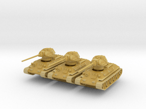 T-34-57 1941 fact. 183 late (x3) 1/200 in Tan Fine Detail Plastic
