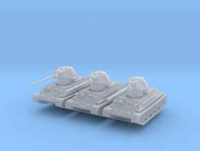 T-34-57 1941 fact. 183 late (x3) 1/200 in Clear Ultra Fine Detail Plastic
