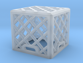 1:25 Scale Milk Crate (single) in Clear Ultra Fine Detail Plastic