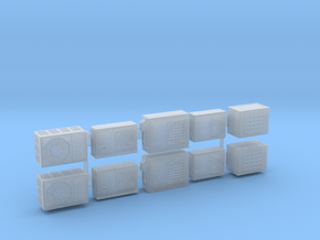 10 x 1:72 Scale Air Conditioners in Clear Ultra Fine Detail Plastic