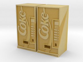 Coke vending machine x2 in Tan Fine Detail Plastic