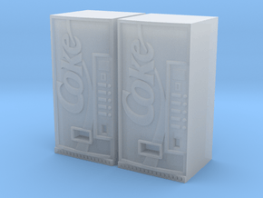 Coke vending machine x2 in Clear Ultra Fine Detail Plastic