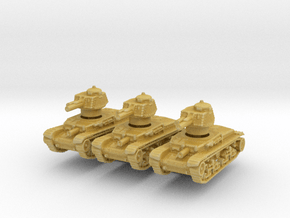 R-2 Romanian Tank (x3) 1/285 in Tan Fine Detail Plastic