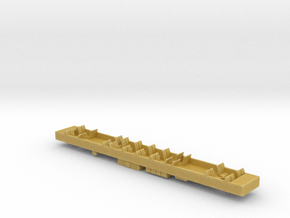 NSDC - Siemens T Car Dummy Chassis - N Scale in Tan Fine Detail Plastic