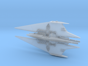 Narn - BinTak Dreadnought (4.998 x / 2.368 y / 1.4 in Clear Ultra Fine Detail Plastic