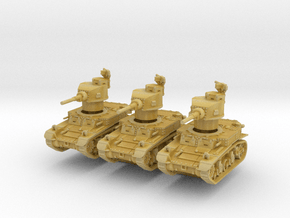 M3 Stuart early (x3) 1/220 in Tan Fine Detail Plastic