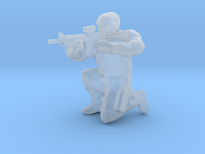 Swat-team - RIFLE shooter C in Clear Ultra Fine Detail Plastic
