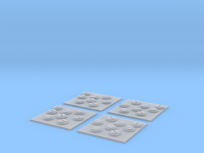 x4 Scatter Mine Tokens in Clear Ultra Fine Detail Plastic
