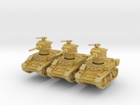 M3 Stuart Hybrid (x3) 1/220 in Tan Fine Detail Plastic