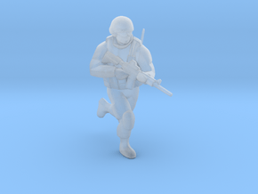 Soldier-sq-1 in Clear Ultra Fine Detail Plastic