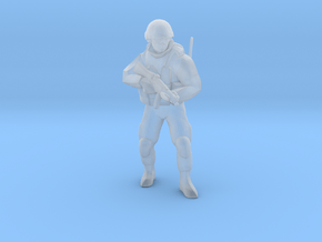 Soldier-sq-2 in Clear Ultra Fine Detail Plastic