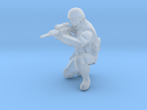 Soldier-sq-8 in Clear Ultra Fine Detail Plastic