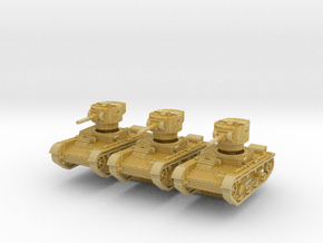 T-26B mid (x3) 1/285 in Tan Fine Detail Plastic