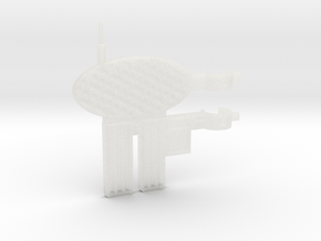 MOTUC Castle Grayskull Flagpole Antenna in Clear Ultra Fine Detail Plastic
