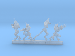 Prawn Aliens' with Assorted Weapons - Sprue B in Clear Ultra Fine Detail Plastic