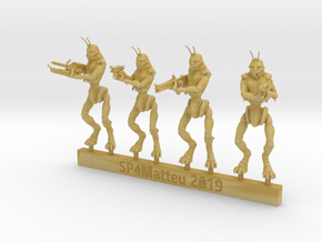 Prawn Aliens' with Assorted Weapons - Sprue A in Tan Fine Detail Plastic