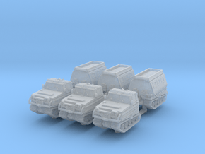Bandvagn Bv-202 (x3) 1/200 in Clear Ultra Fine Detail Plastic