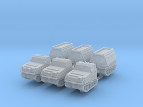 Bandvagn Bv-202 (x3) 1/285 in Clear Ultra Fine Detail Plastic