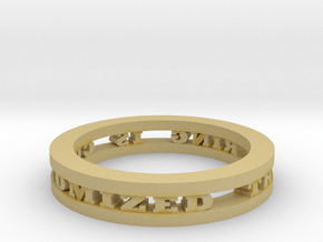 Ring in Tan Fine Detail Plastic