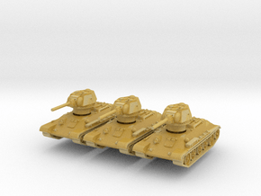 T-34-76 1942 fact. 183 mid (x3) 1/220 in Tan Fine Detail Plastic