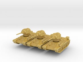 T-34-76 1942 fact. 183 late (x3) 1/285 in Tan Fine Detail Plastic