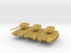 Tiger II H (x3) 1/400 in Tan Fine Detail Plastic