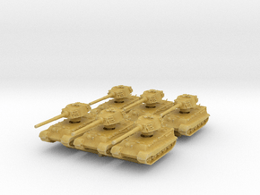 Tiger II H (x6) 1/500 in Tan Fine Detail Plastic