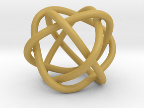 4 rings (fused) in Tan Fine Detail Plastic