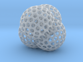 4 intersecting spheres in Tan Fine Detail Plastic