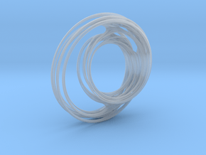 Unit Circle Julia Sets (90°) in Clear Ultra Fine Detail Plastic