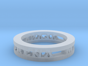 Ring in Clear Ultra Fine Detail Plastic