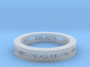 Ring in Clear Ultra Fine Detail Plastic